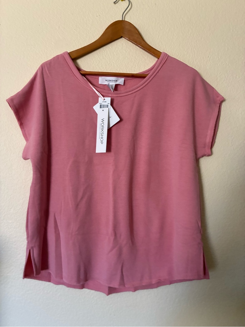 Workshop Republic Clothing Dusty Rose Short-Sleeve Relaxed Tee